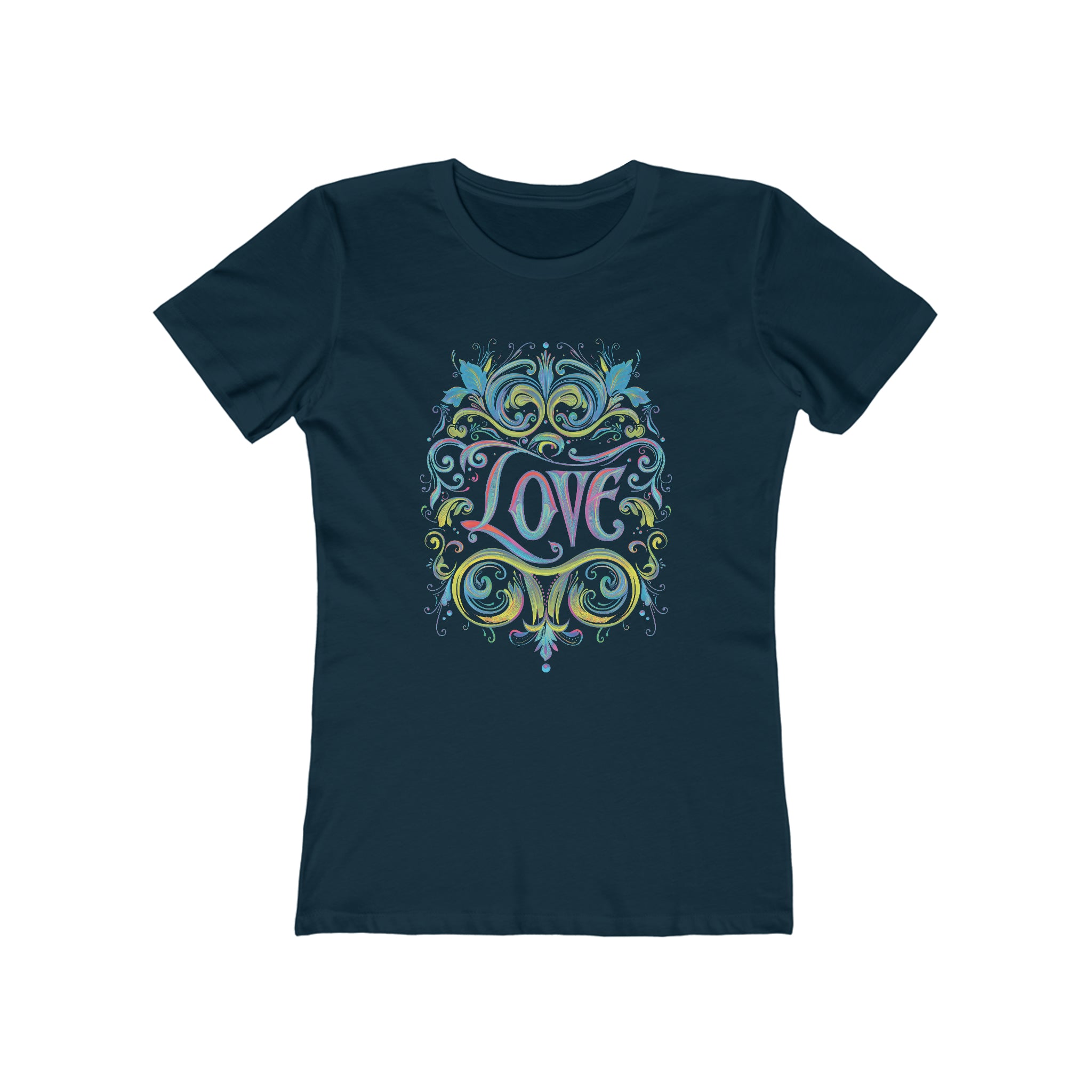 Iridescent Love Flourish Womens L'Atomique Graphic Tee