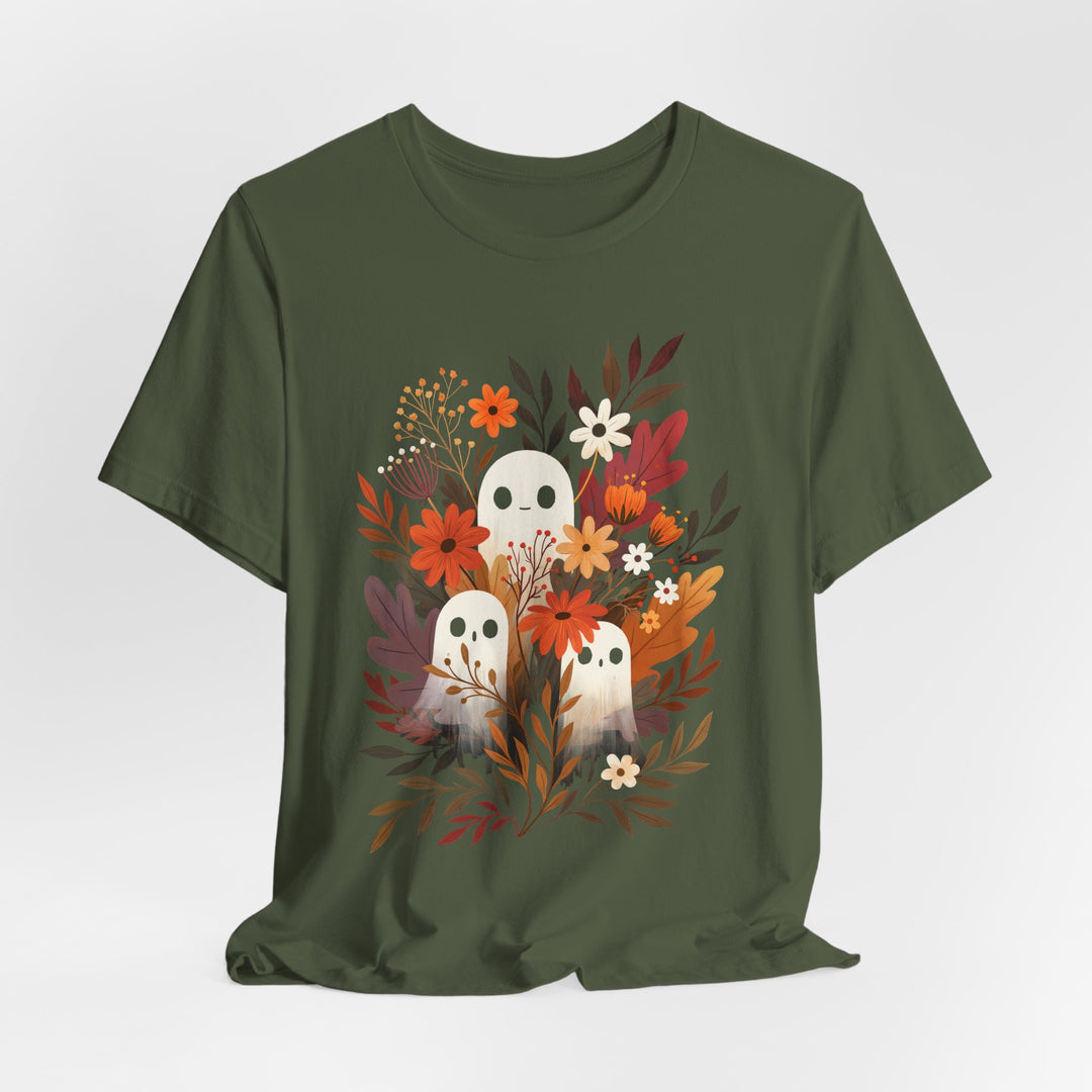 Autumn Ghosts Cute Fall Floral Women&
