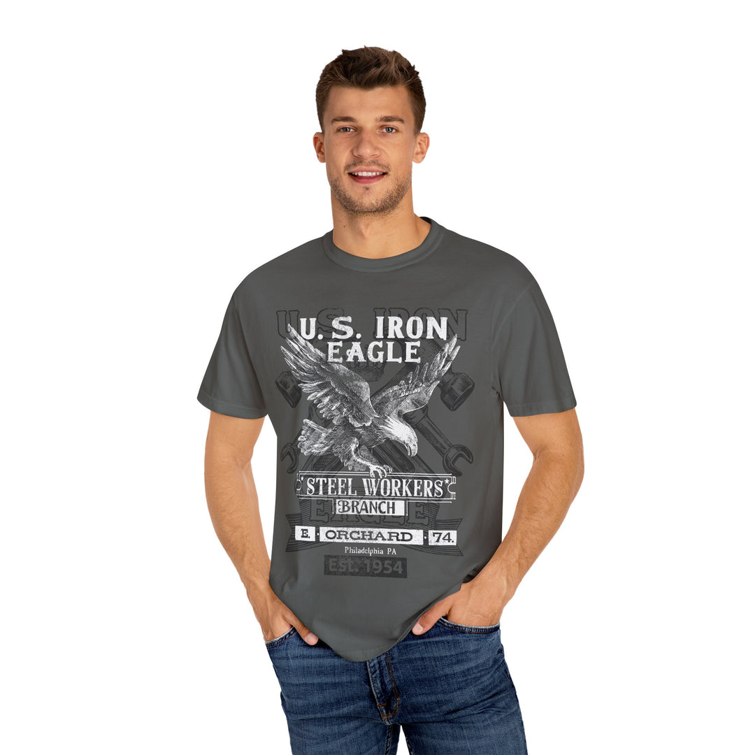 U.S. IRON EAGLE STEEL WORKERS Mens WUNDERLAND Short Sleeve Tee