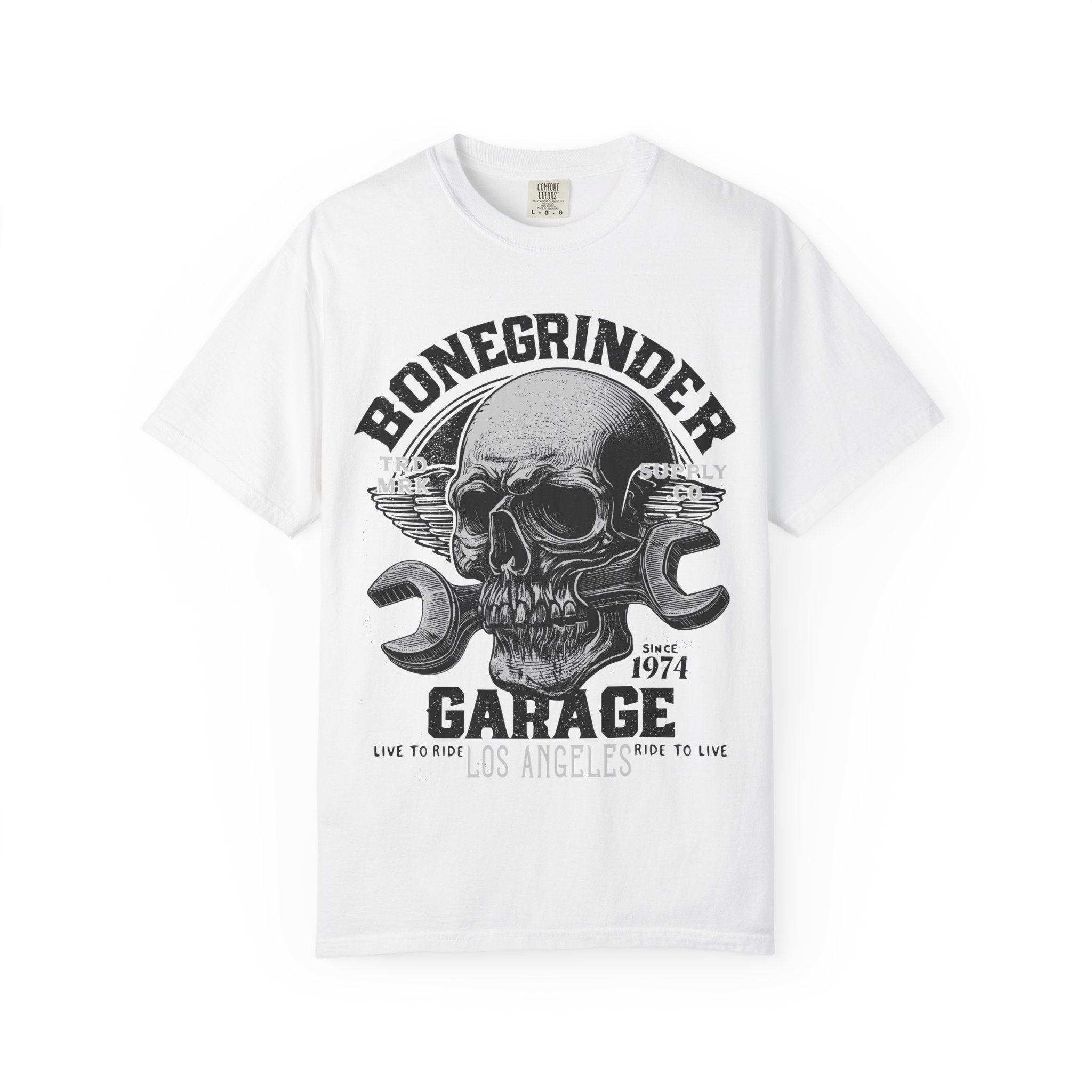 BONEGRINDER GARAGE Mens WUNDERLAND Short Sleeve Tee