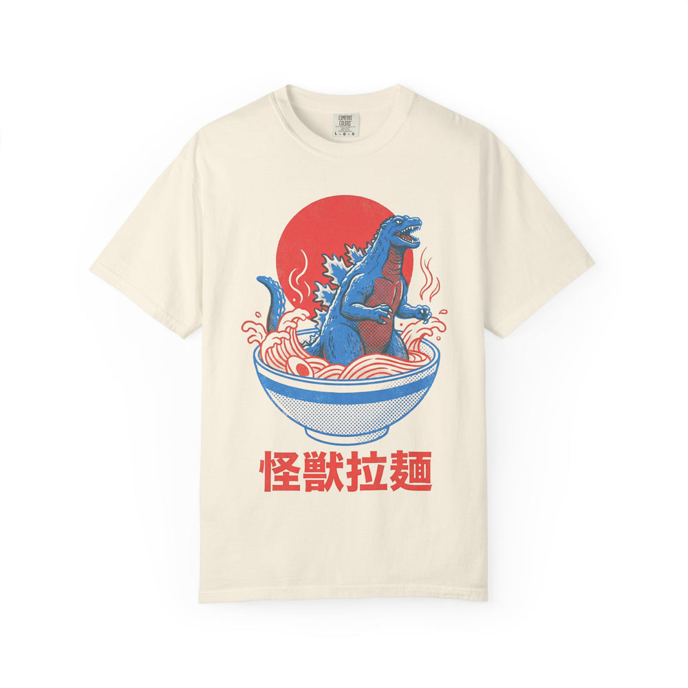 Ramen Kaiju Vintage Poster Mens WUNDERLAND Vibes Short Sleeve Tee