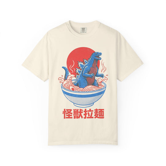 Ramen Kaiju Vintage Poster Mens WUNDERLAND Vibes Short Sleeve Tee