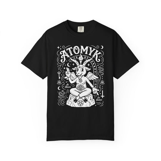 Baphomet As Above So Below  Mens ATOMYK Short Sleeve Tee