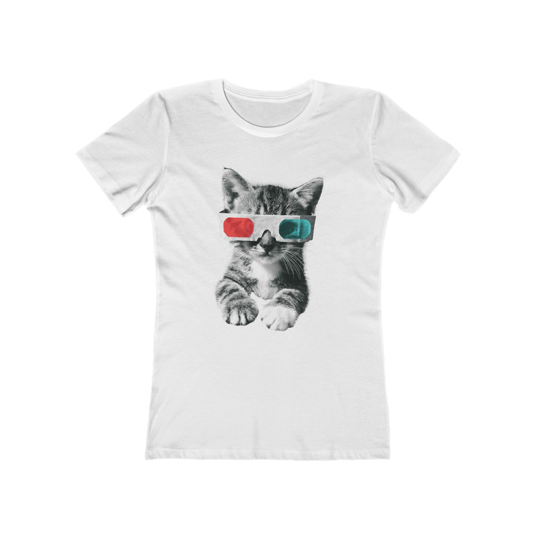 3D Glasses Cat Womens L&