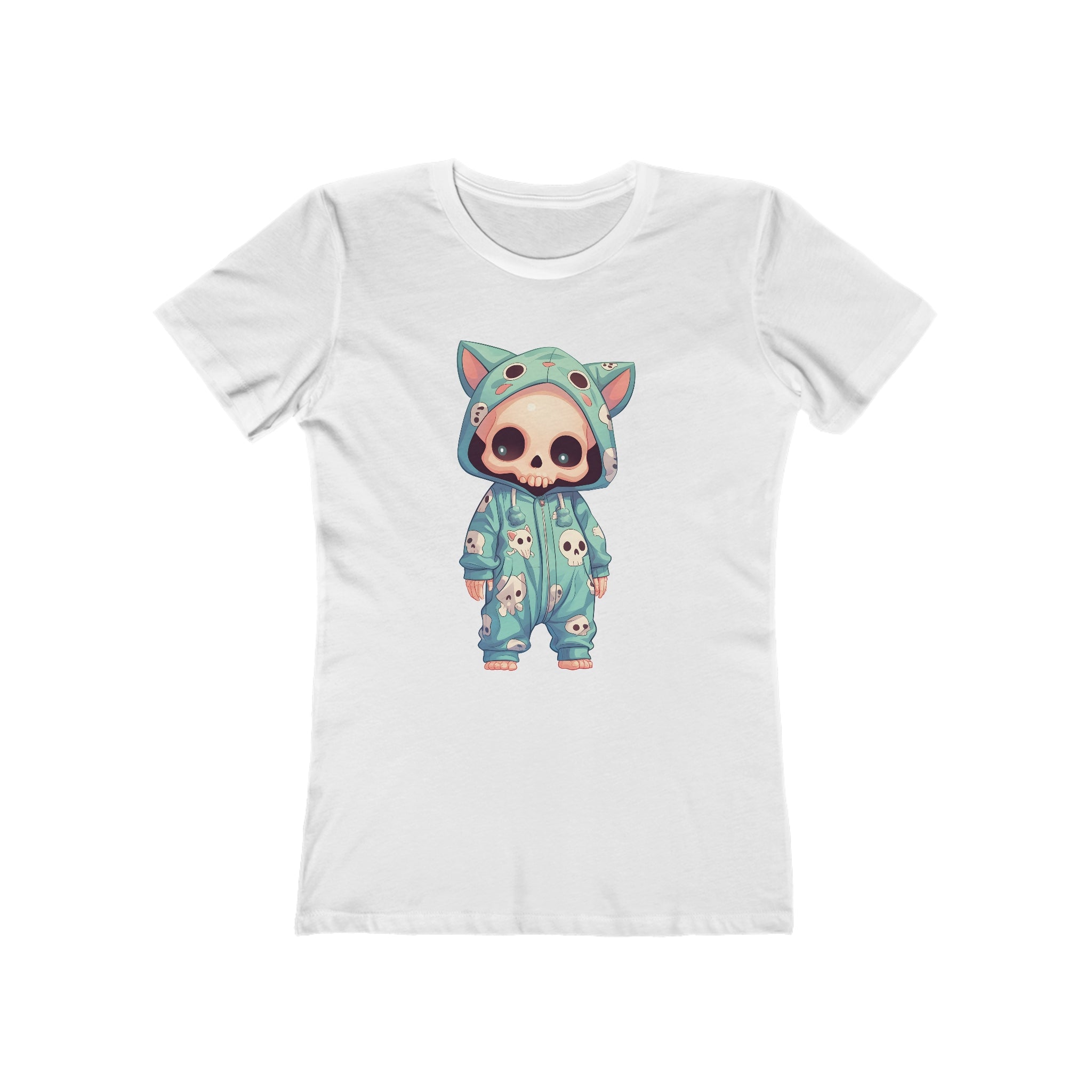 Blue Kitty Onesie Womens L'Atomique Graphic Tee