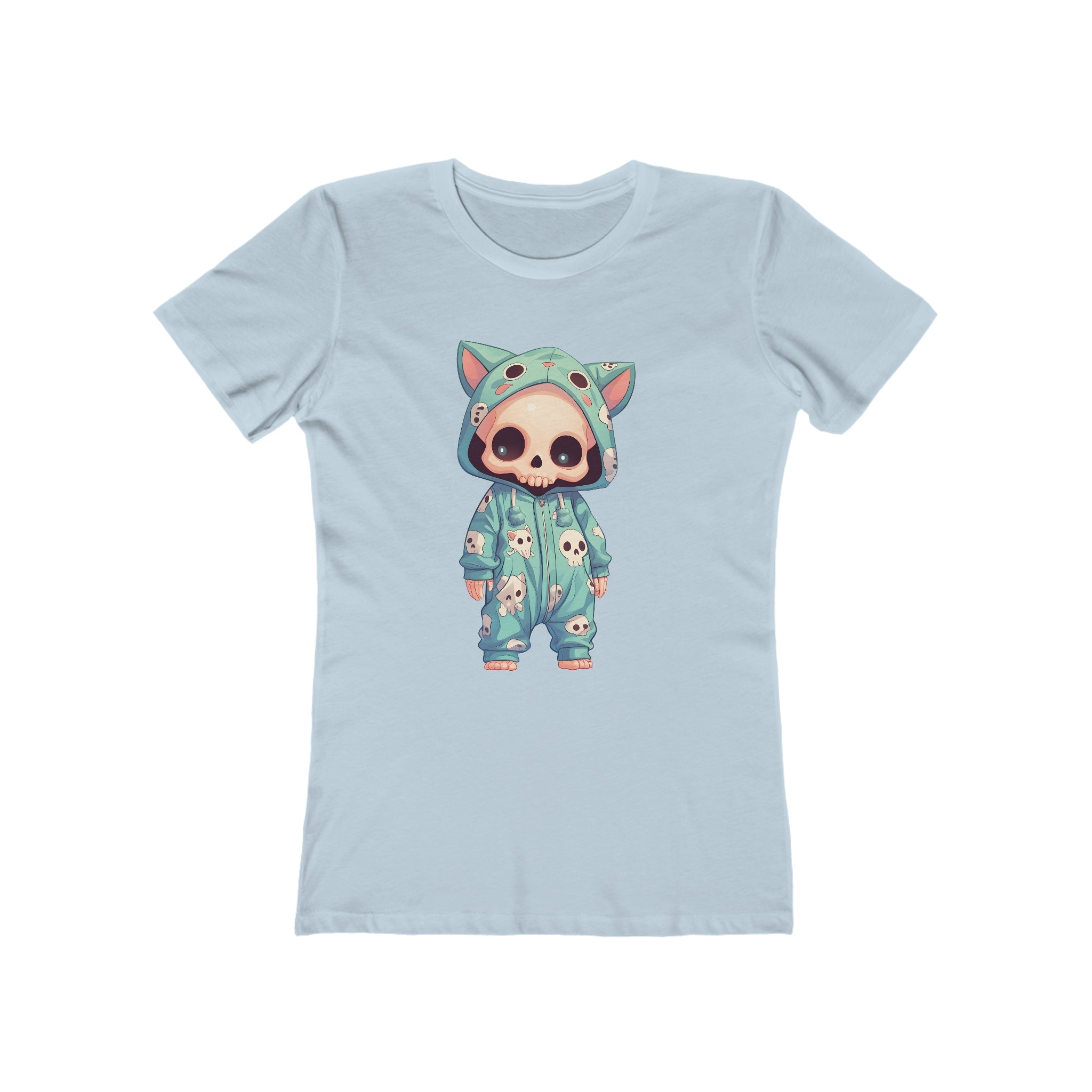 Blue Kitty Onesie Womens L'Atomique Graphic Tee