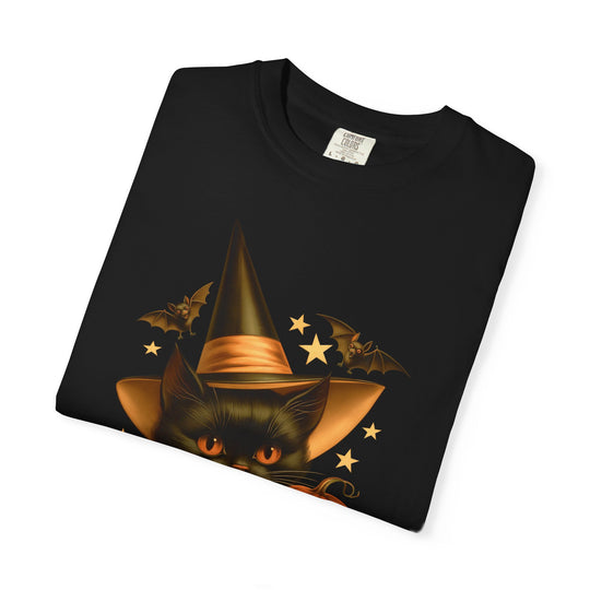 Witch Kitty Pumpkin Womens WUNDERLAND Halloween Booteek Short Sleeve Tee
