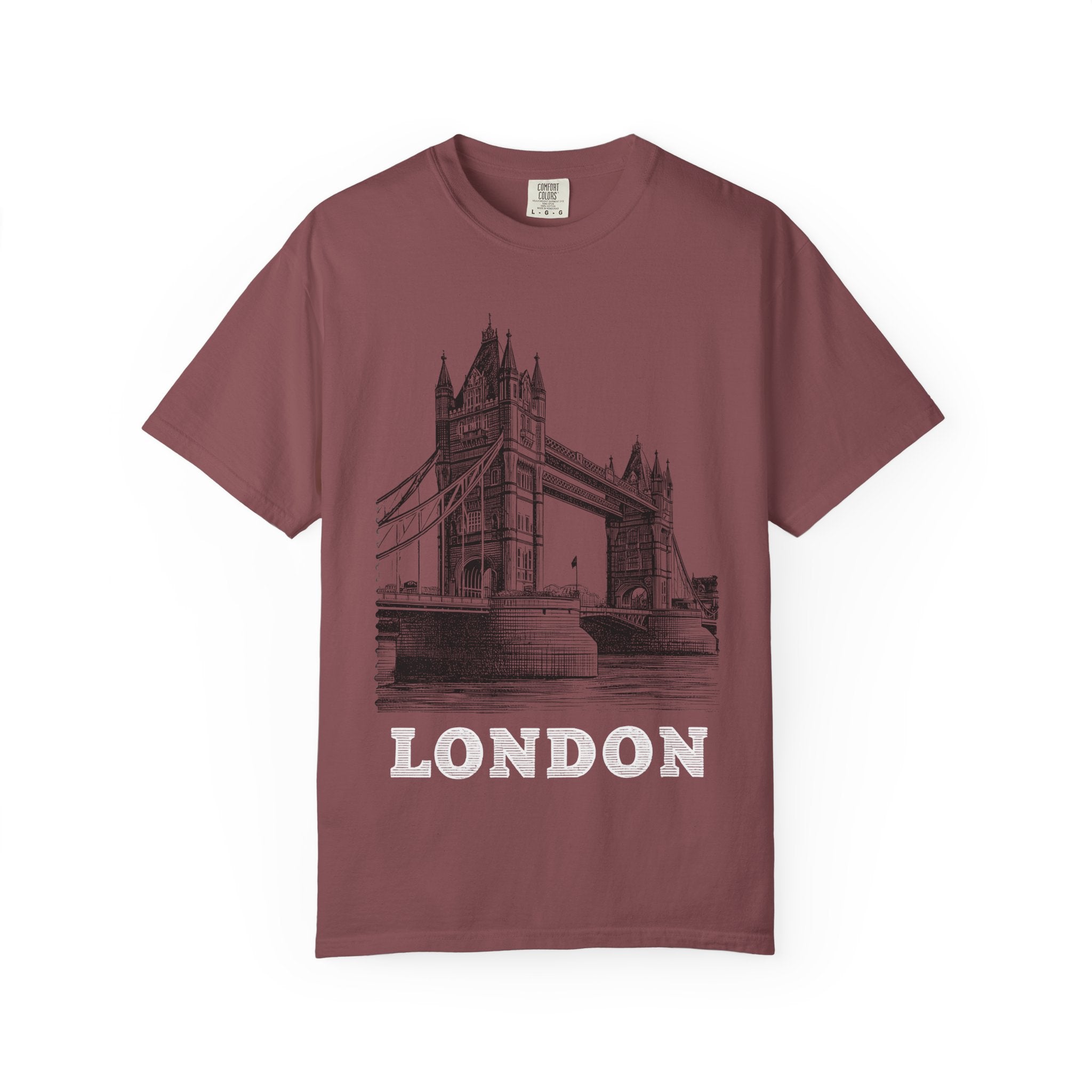 LONDON TOWER BRIDGE VINTAGE Mens WUNDERLAND Destination Short Sleeve Tee