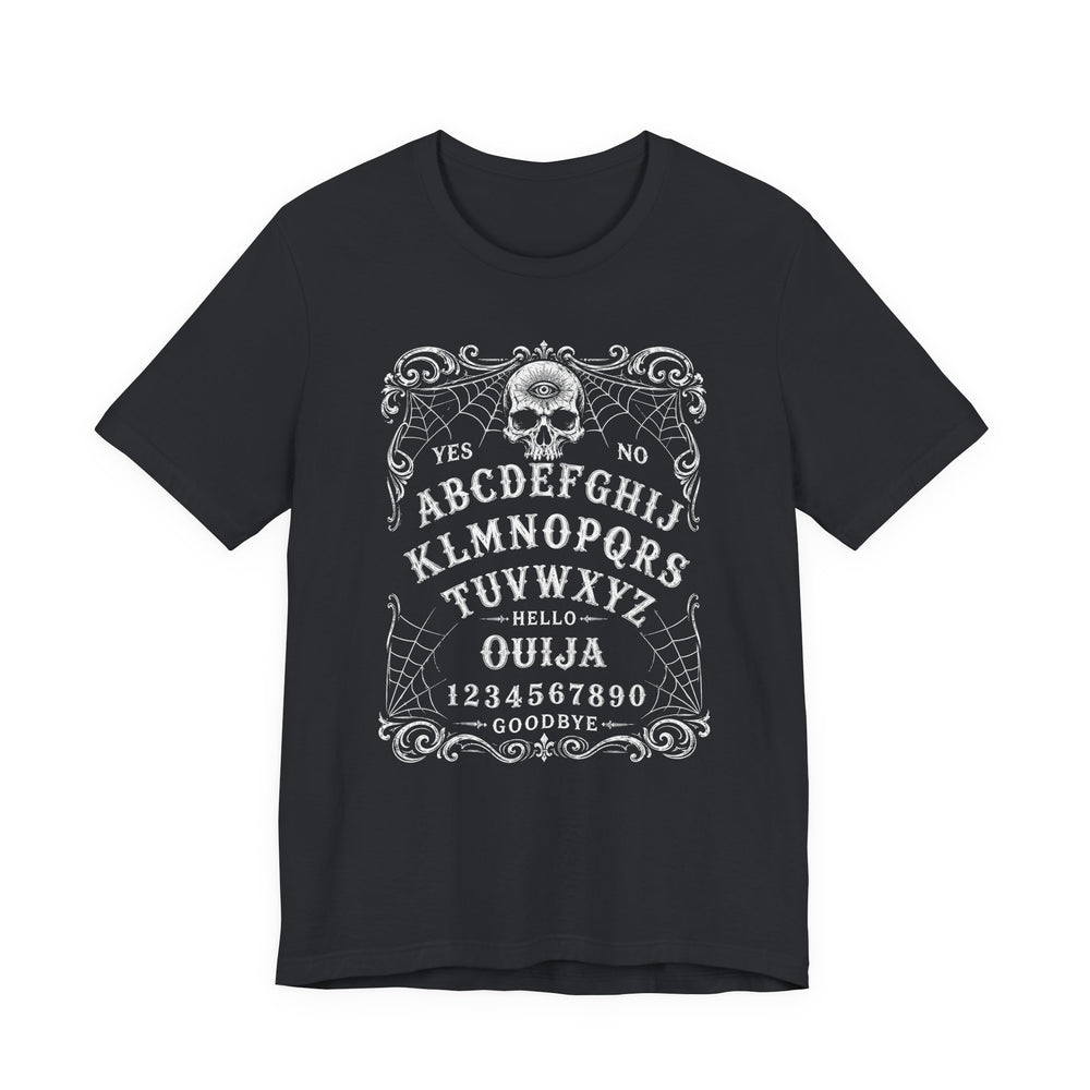 Ouija Board Skull Vintage Occult Men's Halloween Classic Fit Tee