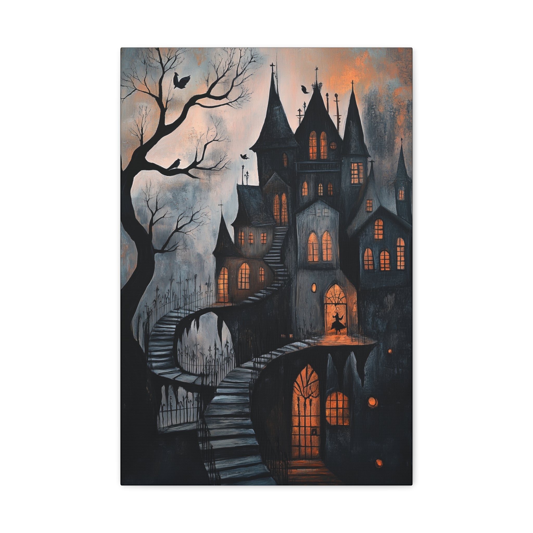 Shadow Town Canvas Print