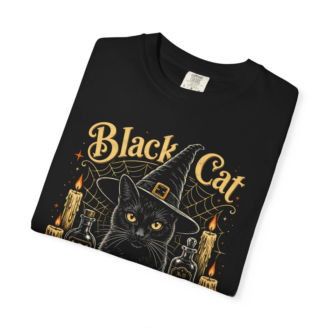 Black Cat Apothecary Witch Womens WUNDERLAND Halloween Booteek Short Sleeve Tee