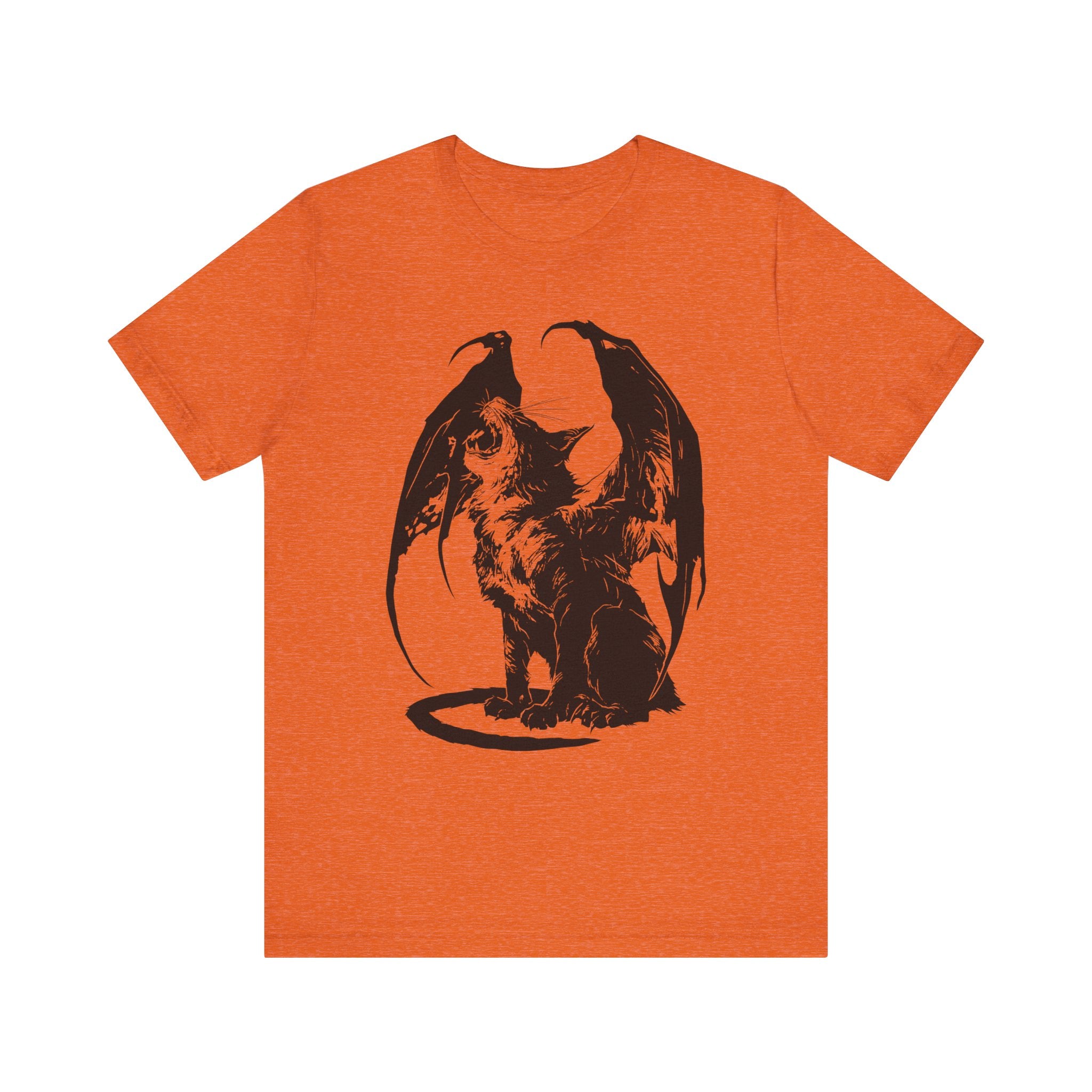 Demon Cat Mens Halloween Booteek Jersey Short Sleeve Tee