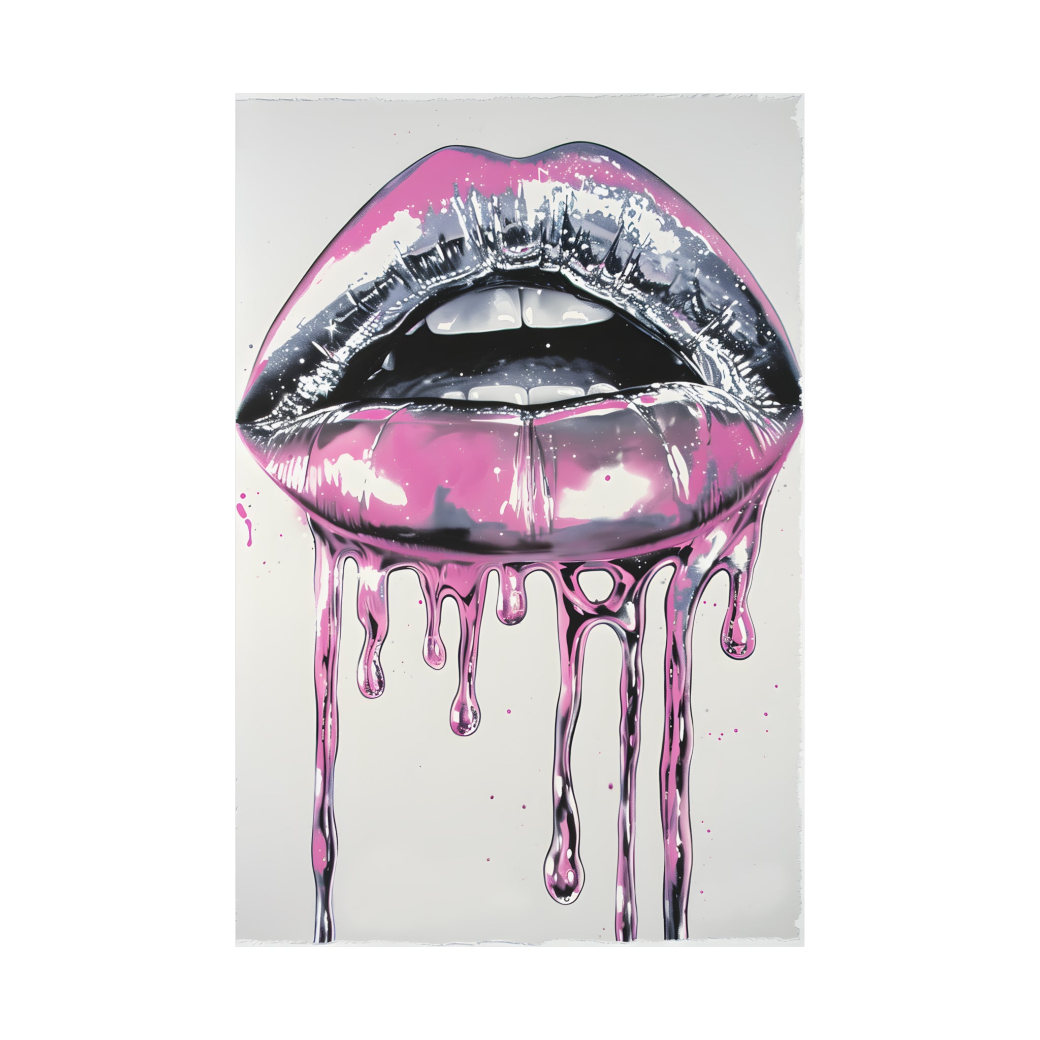 L'Atomique Lips Atomyk POP Premium Matte Vertical Poster