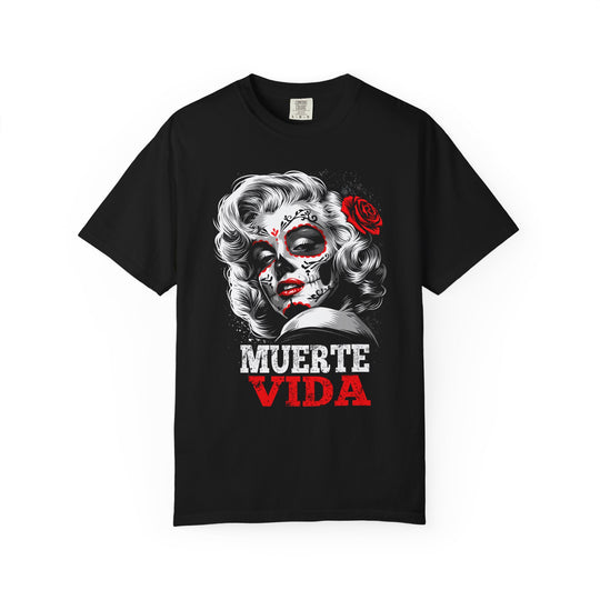 Día de los Muertos Starlet  Mens Muerte Vida Short Sleeve Tee