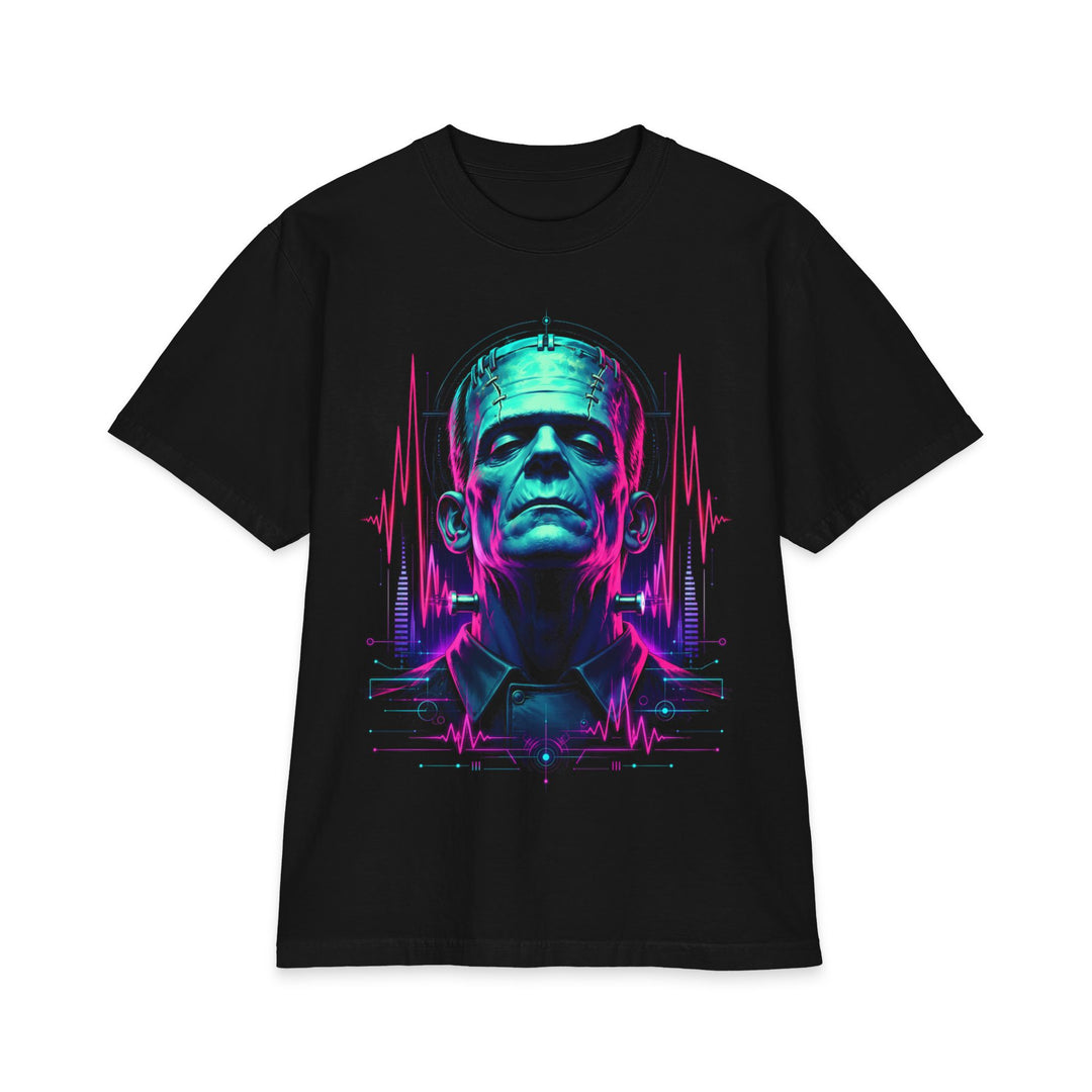 Frankenstein Vaporwave Retro Men’s Heavyweight Boxy Fit Halloween Tee