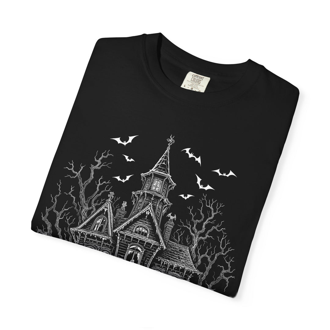 Spooky Haunted House Womens WUNDERLAND Halloween Booteek Short Sleeve Tee