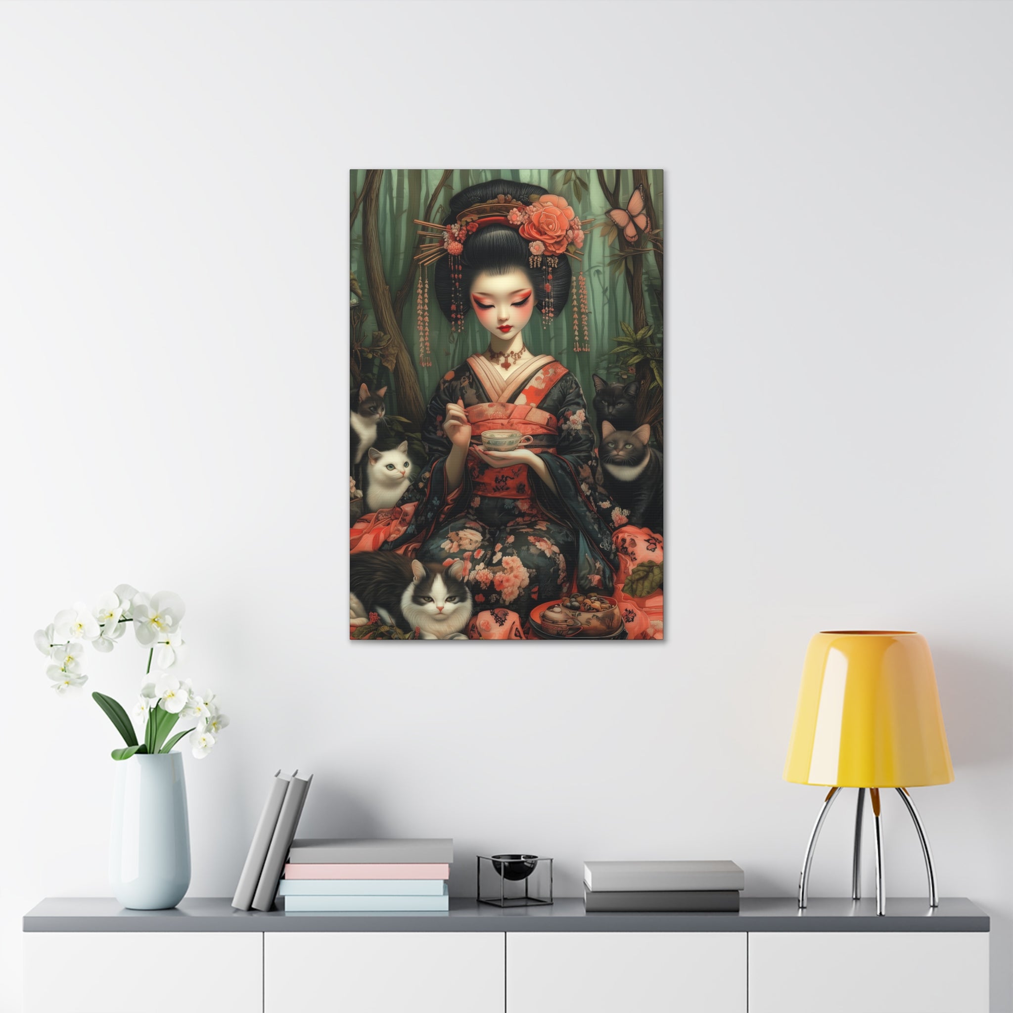 The Bamboo Teahouse Canvas Print