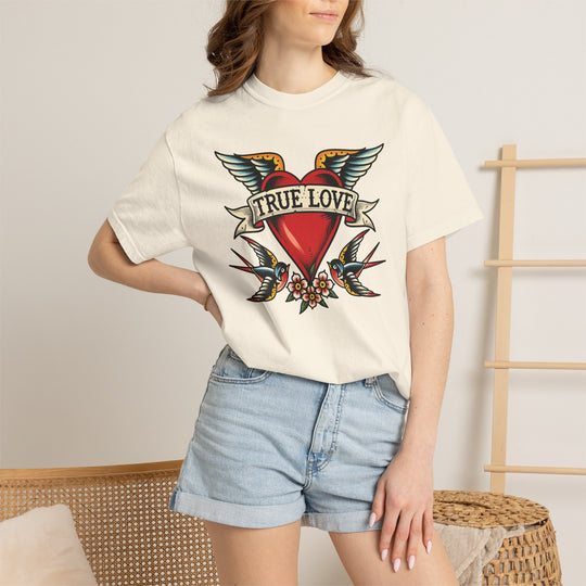True Love Heart Tattoo Womens L&