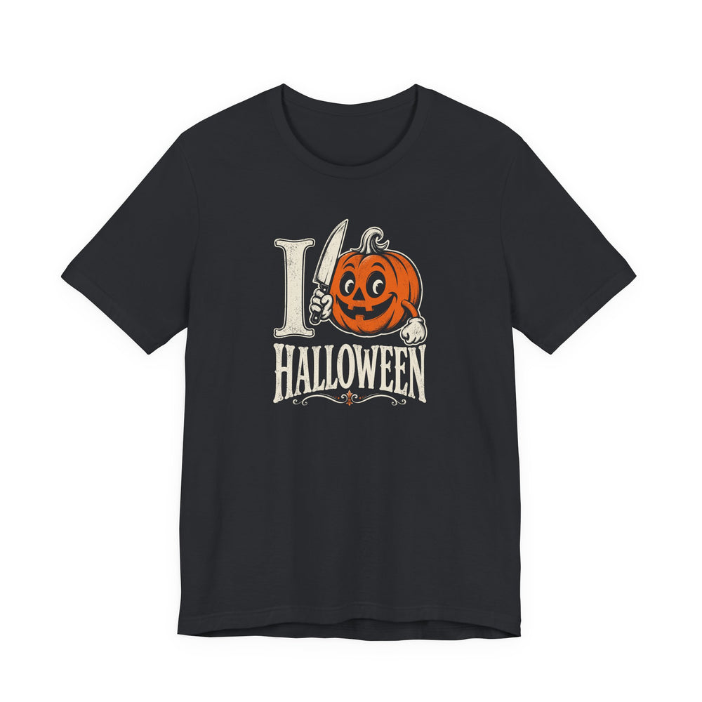I Love Halloween Retro Jack-O'-Lantern Women's Halloween Classic Fit Tee