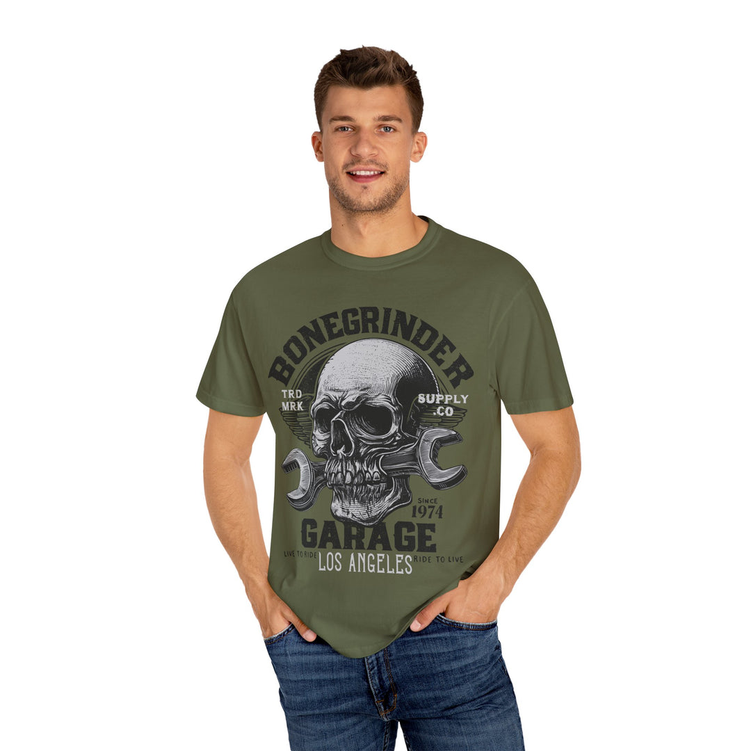 BONEGRINDER GARAGE Mens WUNDERLAND Short Sleeve Tee
