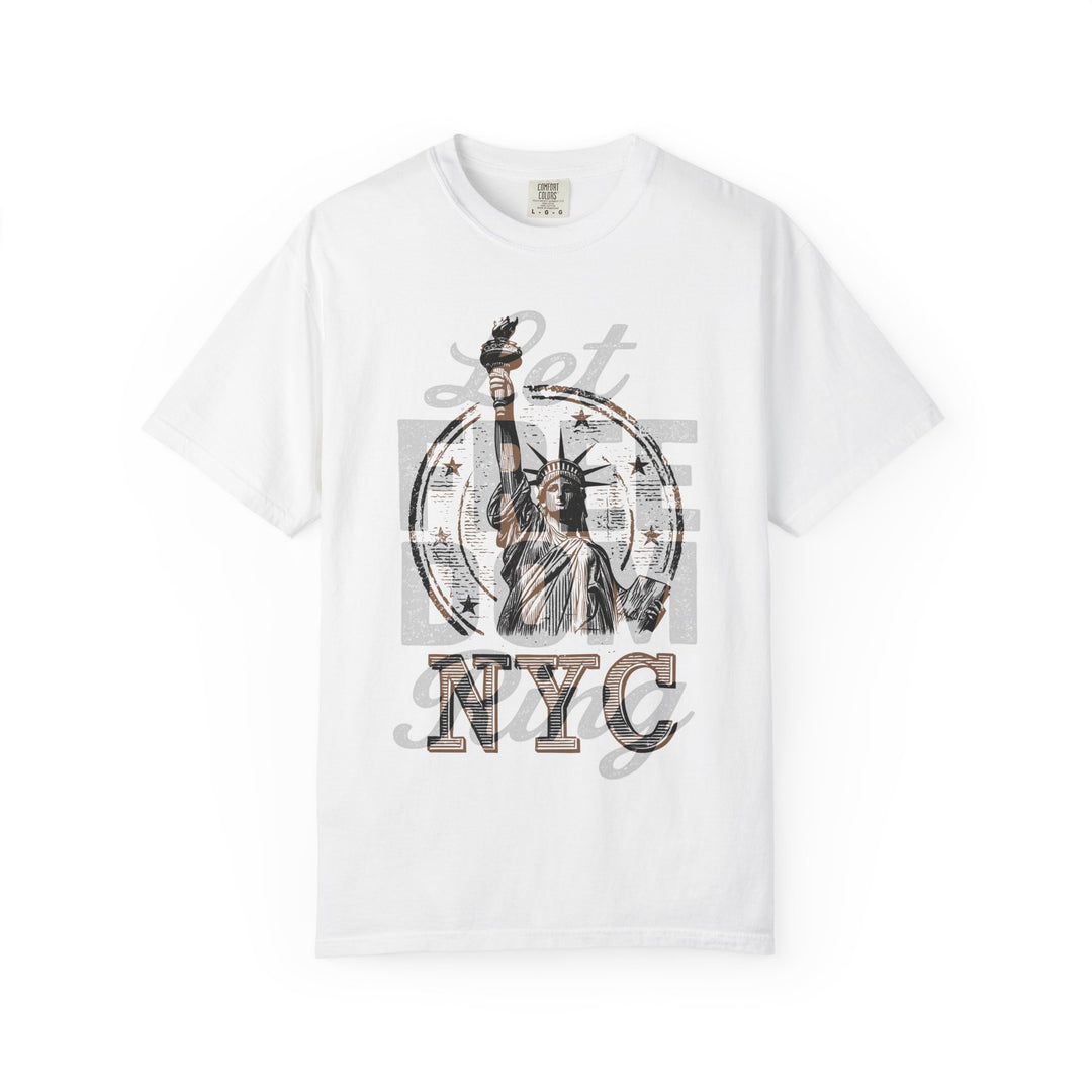 LET FREEDOM RING NYC LIBERTY Mens WUNDERLAND Heritage Short Sleeve Tee