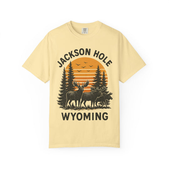 JACKSON HOLE WYOMING DEERS Mens WUNDERLAND Short Sleeve Tee