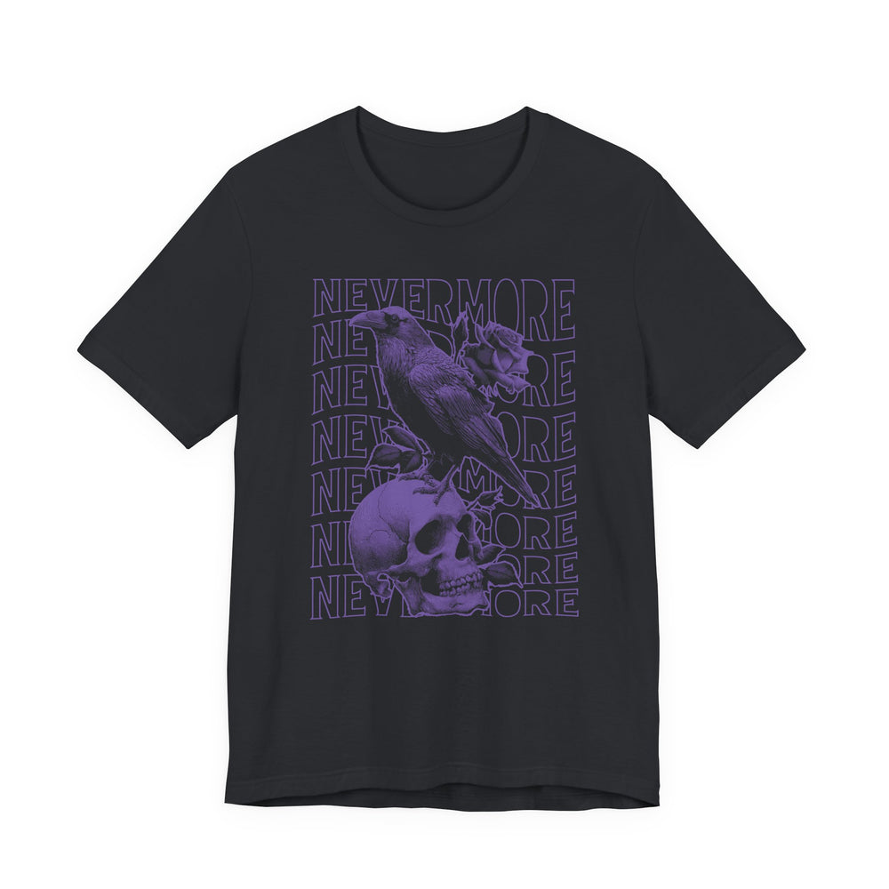 Nevermore Raven Skull Men's Halloween Classic Fit Tee
