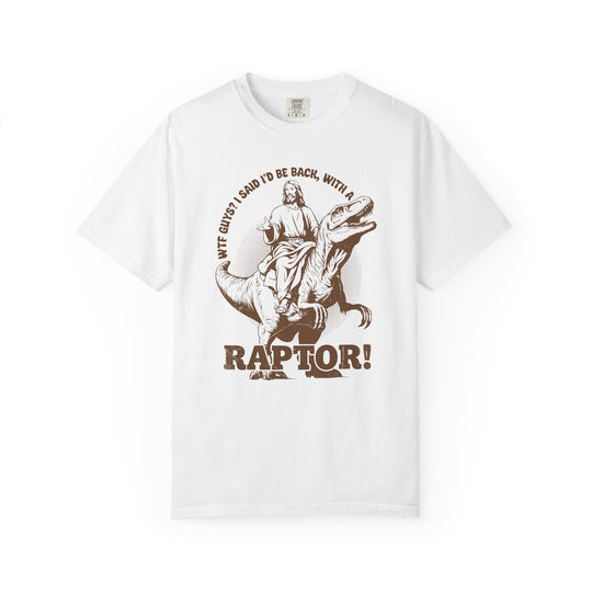 Vintage Jesus Riding Velociraptor Mens WUNDERLAND Vibes Short Sleeve Tee