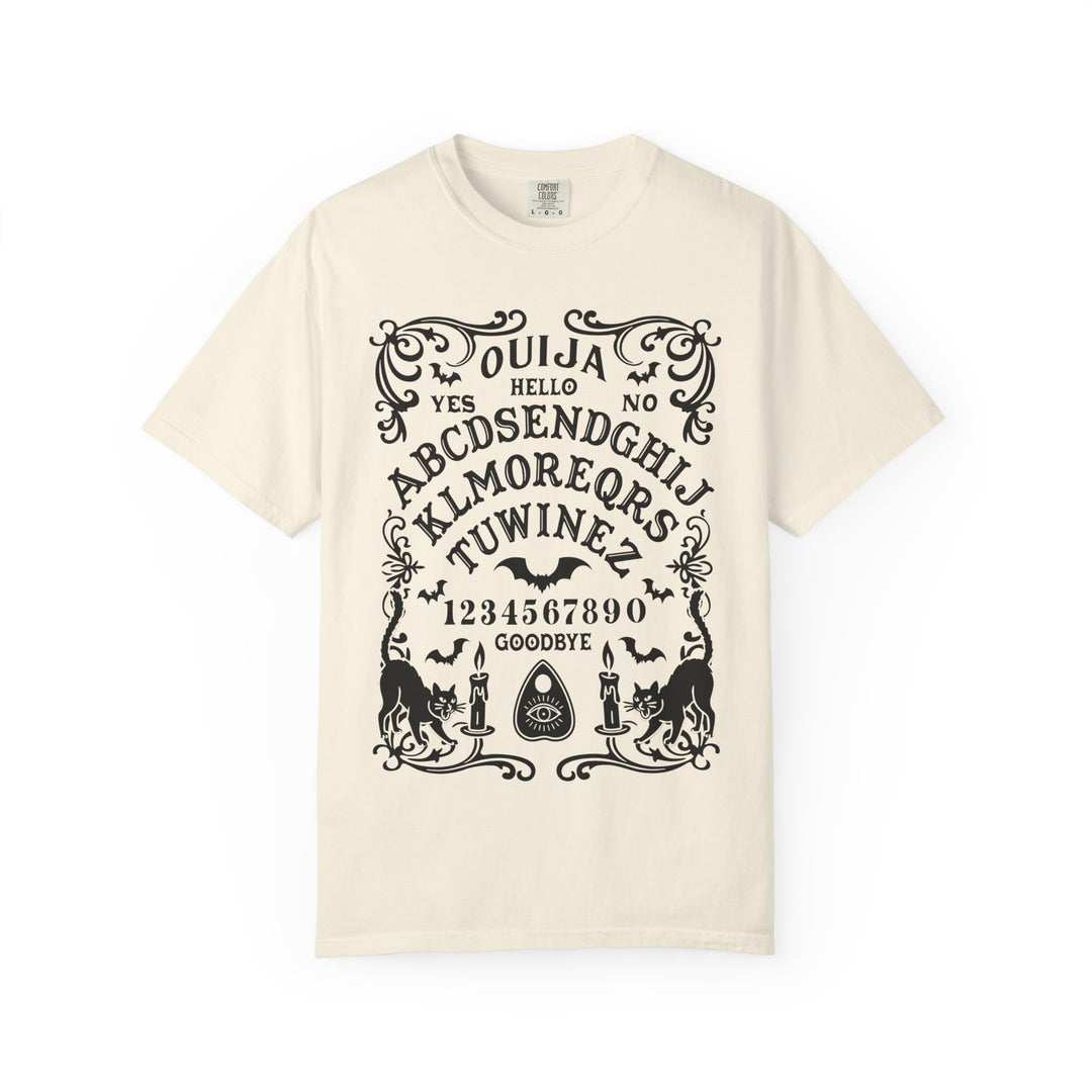 Spirit Board Message From Beyond Womens WUNDERLAND Backyard Dept Halloween Booteek Short Sleeve Tee