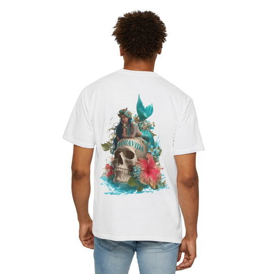 MERMAID SKULL Mens AQUA VIDA Short Sleeve Tee