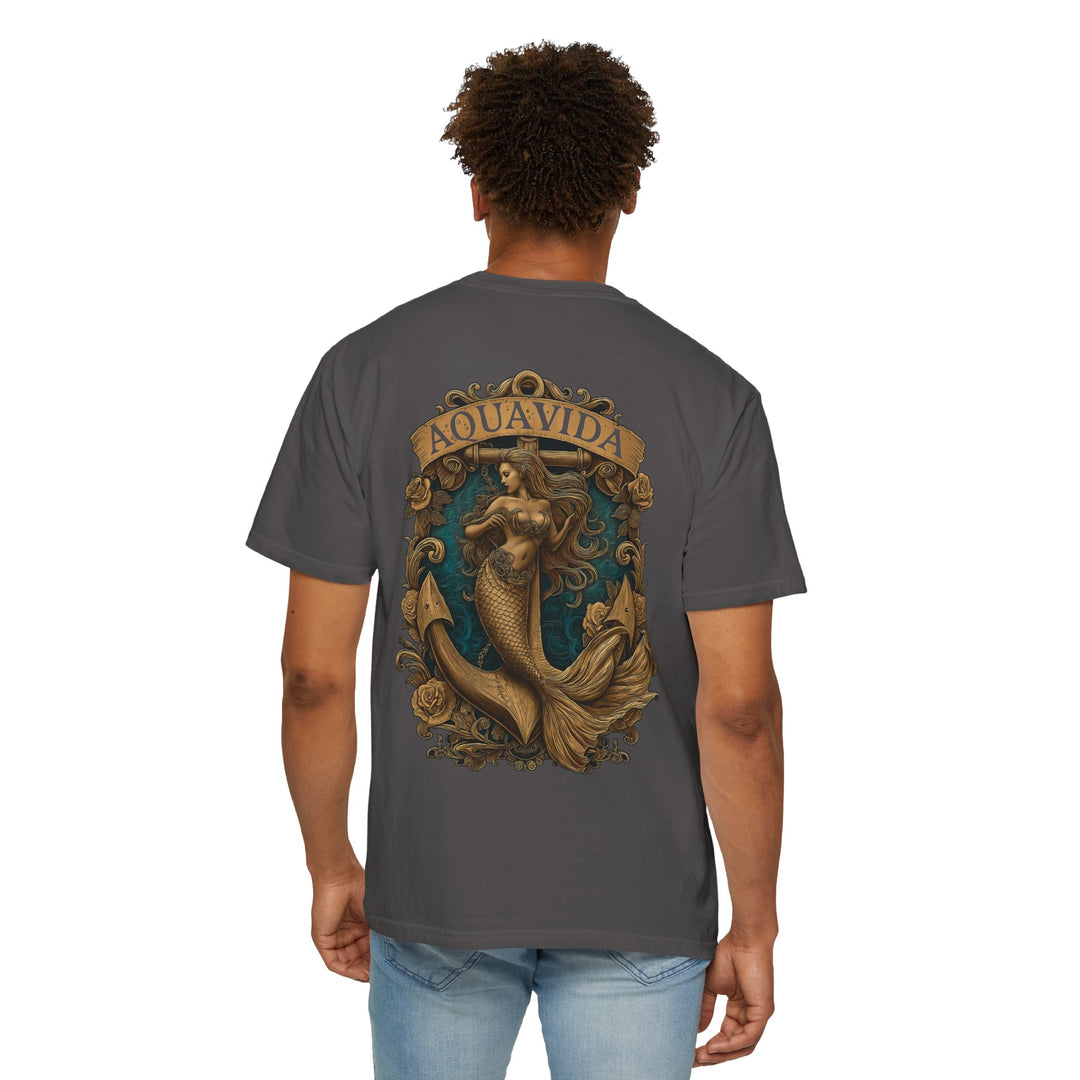 Mermaid Crest Mens AQUA VIDA Short Sleeve Tee