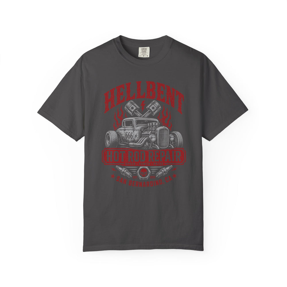 Hot Rod Hellbent Vintage Rat Rod Car Mens WUNDERLAND Heritage Short Sleeve Tee