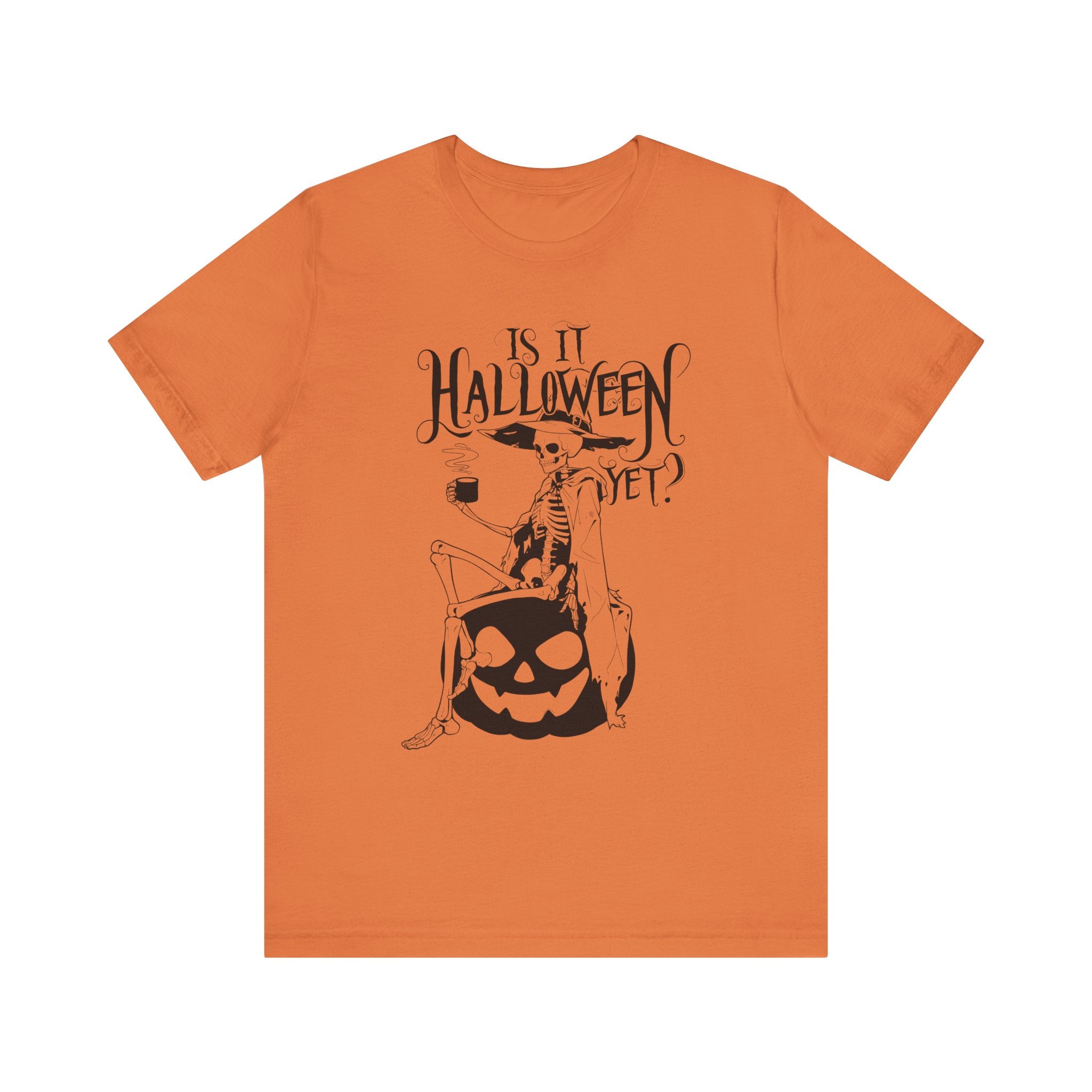 Is It Halloween Yet Witch Pumpkin Womens Halloween Booteek Jersey Short Sleeve Tee