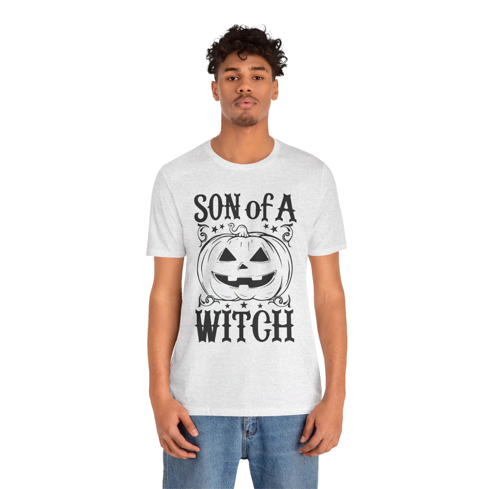 Son Of A Witch Dark Mens Halloween Booteek Jersey Short Sleeve Tee