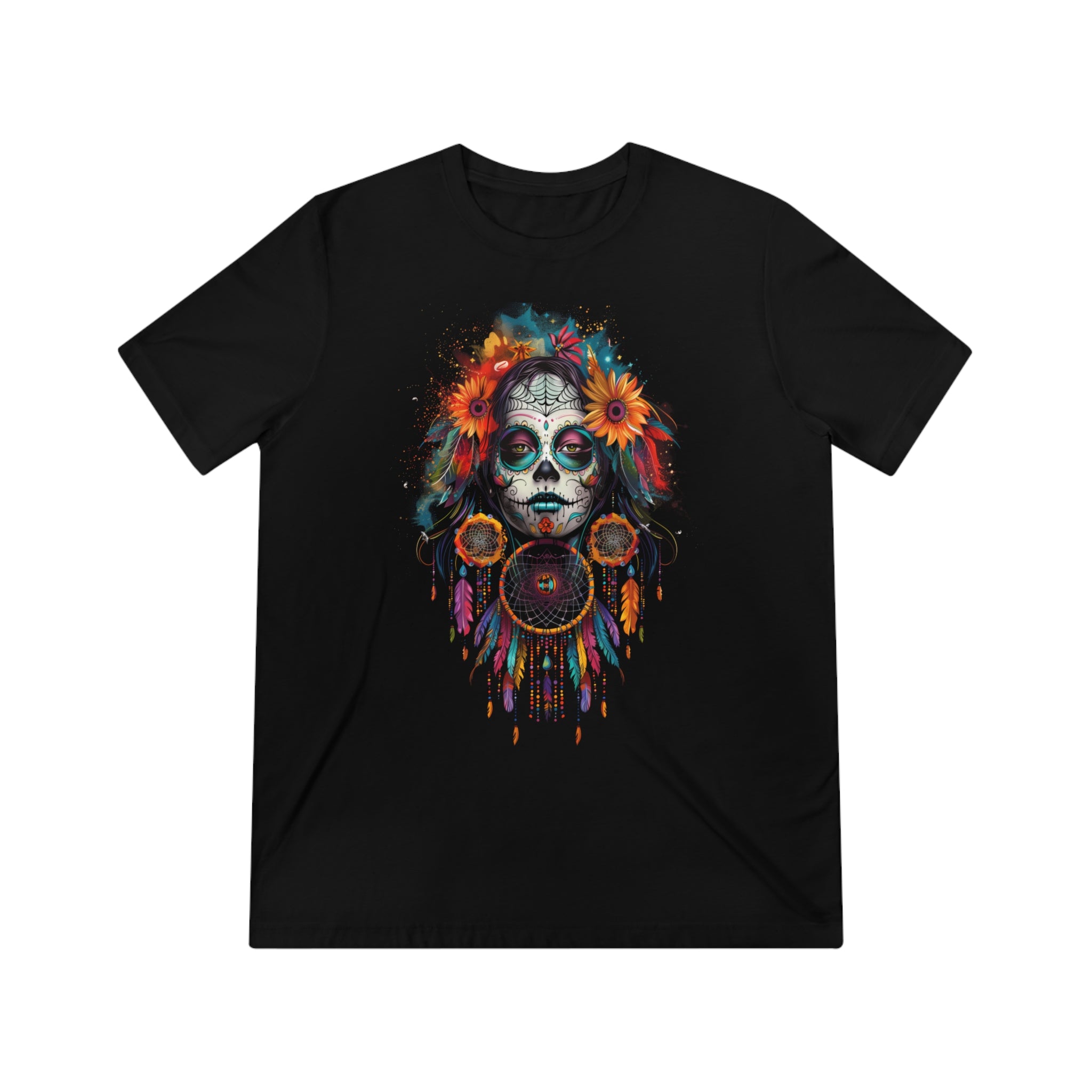 Los Muertos Dreamcatcher Womens Halloween Booteek Triblend Tee