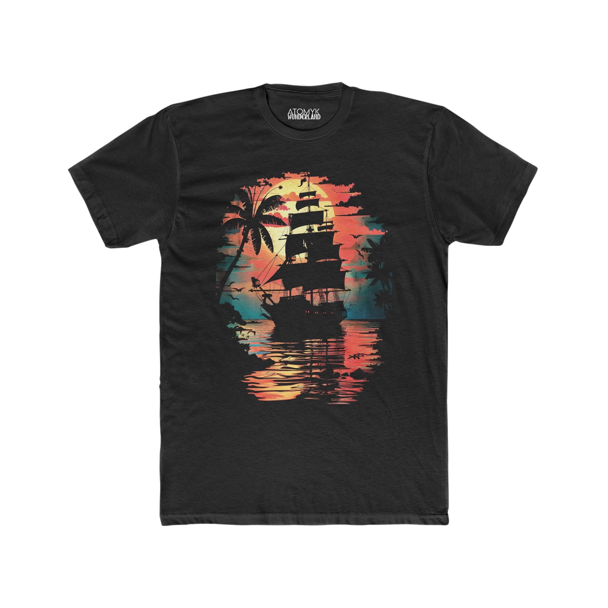 Tortuga Nights Mens Aqua Vida Graphic Tee