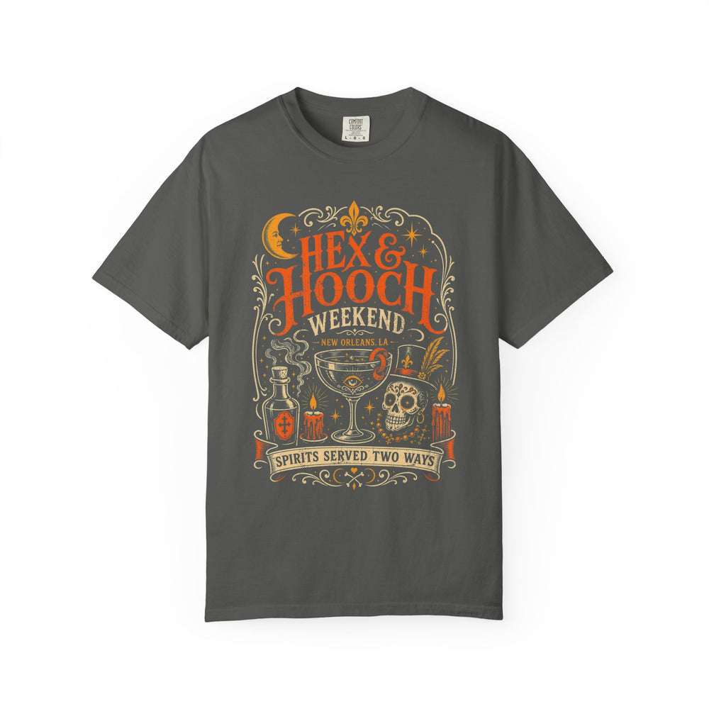 Hex & Hooch New Orleans Womens WUNDERLAND Halloween Booteek Short Sleeve Tee