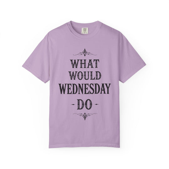 What Would Wednesday Do Womens WUNDERLAND Backyard Dept Halloween Booteek Short Sleeve Tee