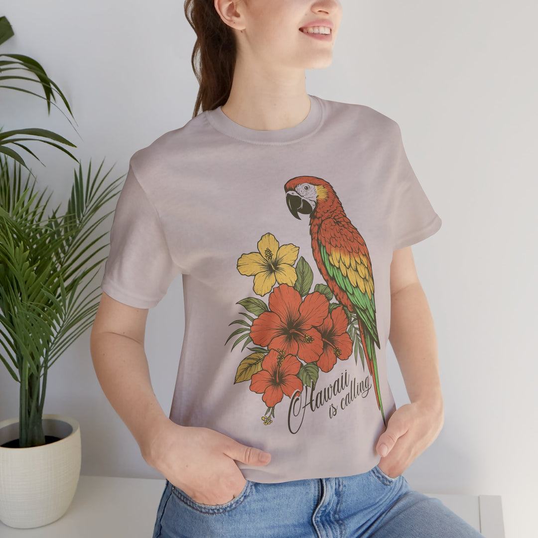 HAWAII IS CALLING Vintage Womens L'Atomique Graphic Tee