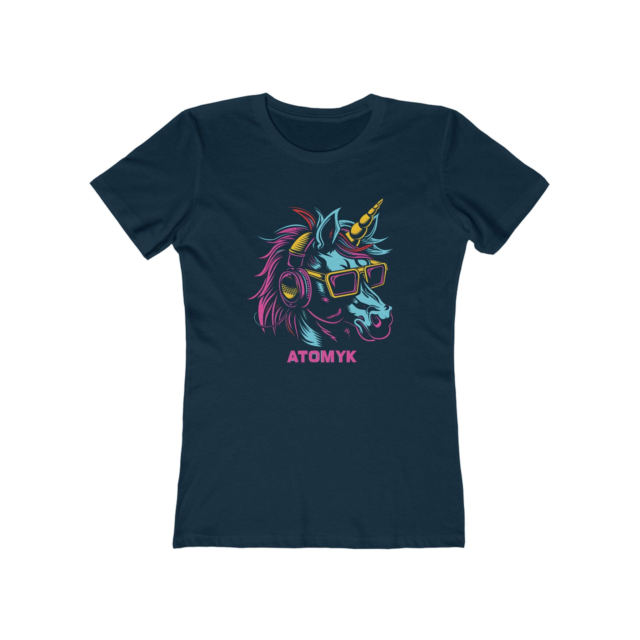 DJ Unicorn Womens L'Atomique Graphic Tee