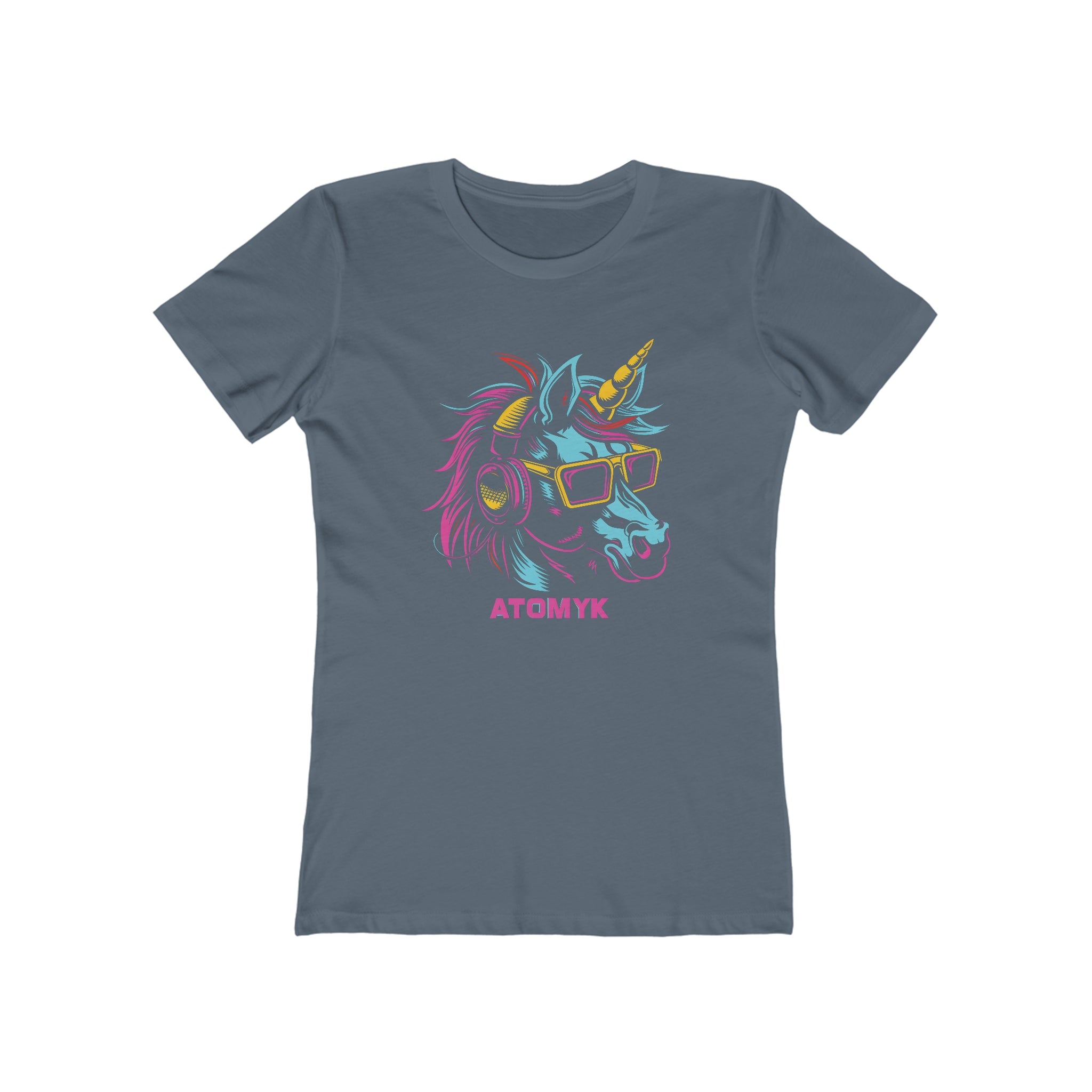 DJ Unicorn Womens L'Atomique Graphic Tee