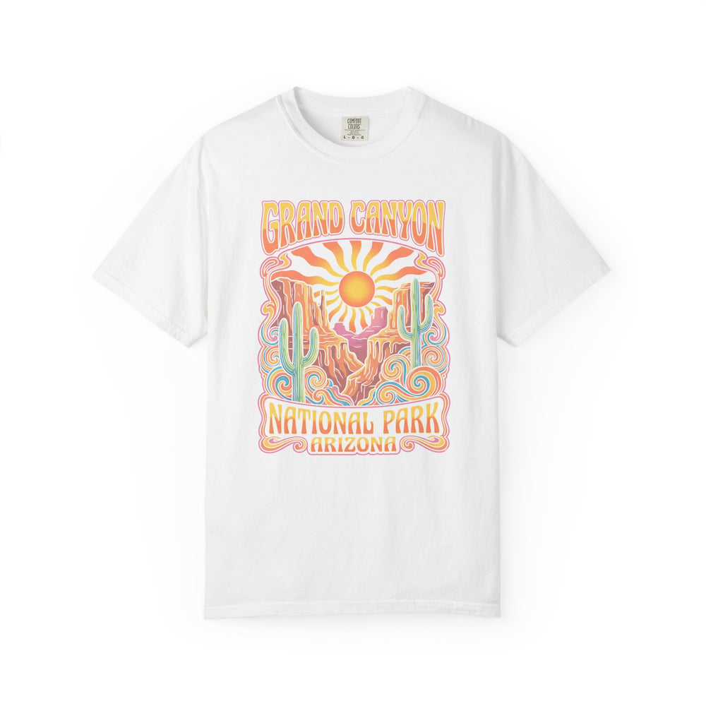 Grand Canyon Psychedelic Womens L'Atomique Comfort Colors Relaxed Short Sleeve Tee