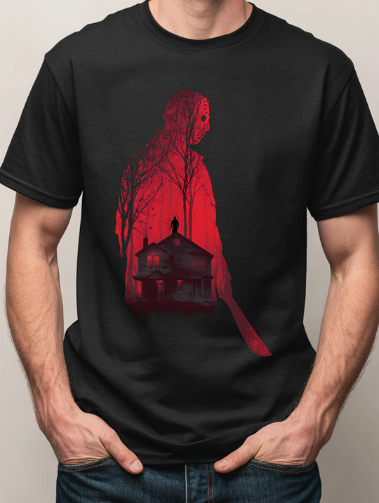 Cabin Fever Mens WUNDERLAND Backyard Dept Halloween Booteek Short Sleeve Tee