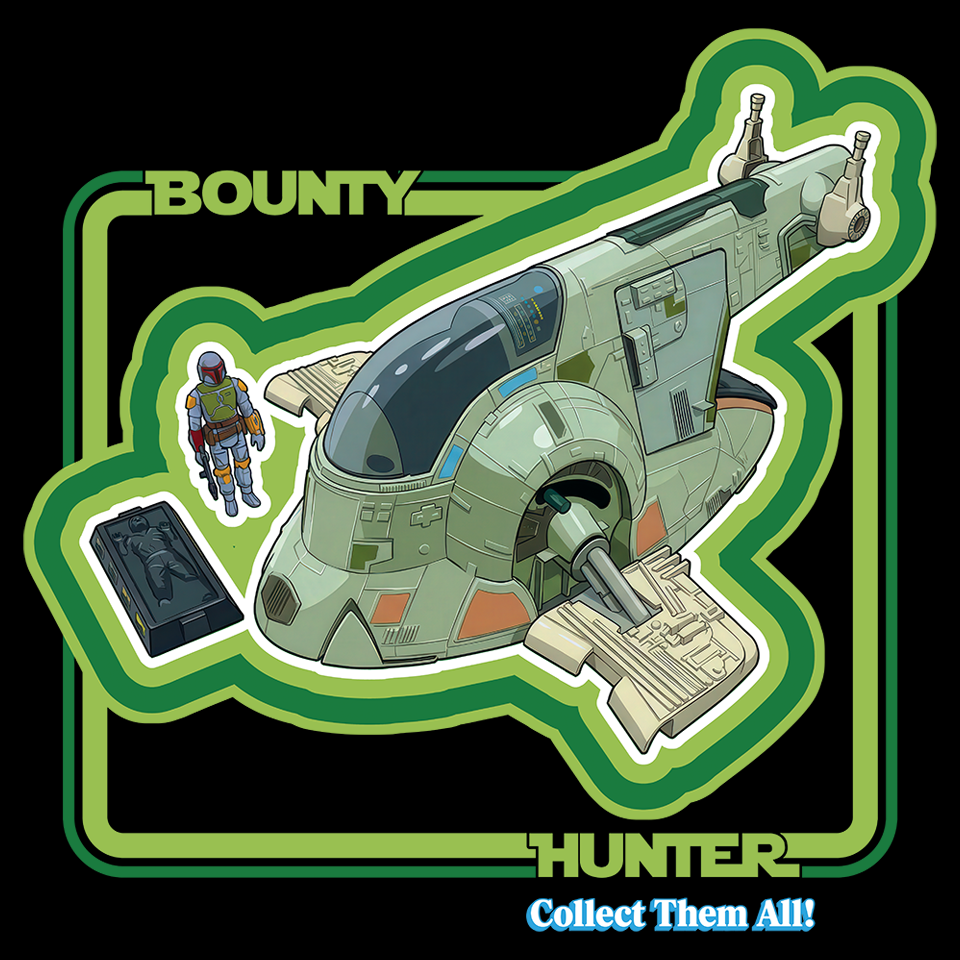 Bounty Hunter Spaceship Rebel Hideout Short Sleeve Graphic Tee 3XL &amp; UP