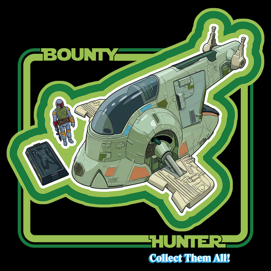 Bounty Hunter Spaceship Rebel Hideout Short Sleeve Graphic Tee