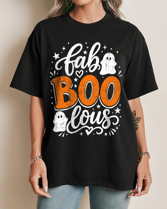 Fab BOOlous Ghosts Script Women&