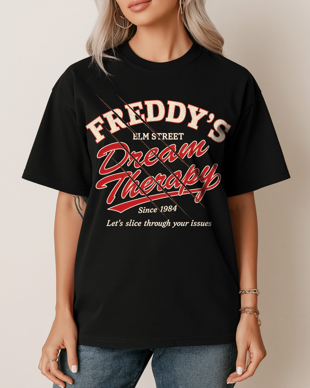 Freddy's Dream Therapy Women's Relaxed Fit Halloween Tee