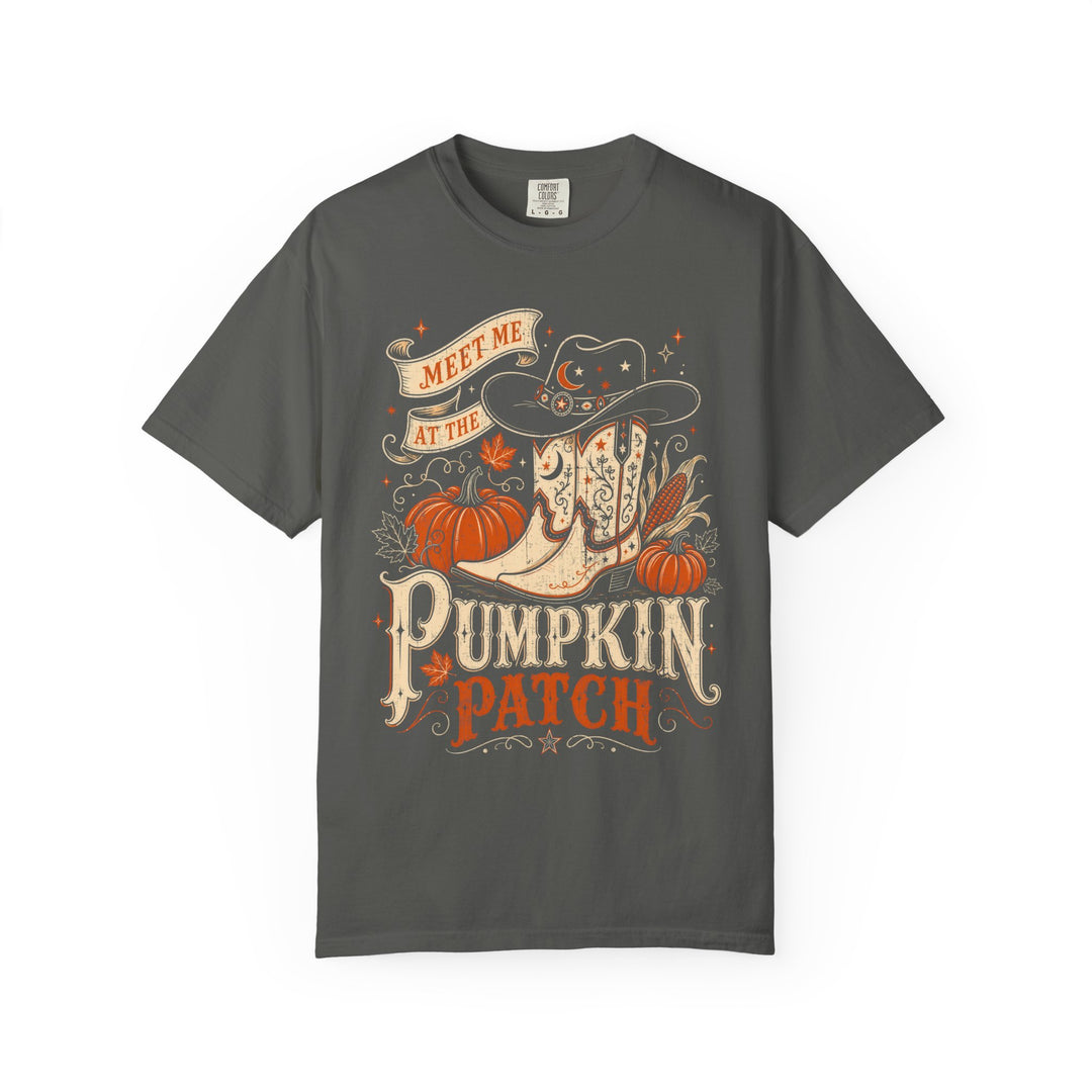 Meet Me At The Pumpkin Patch Womens WUNDERLAND Halloween Booteek Short Sleeve Tee