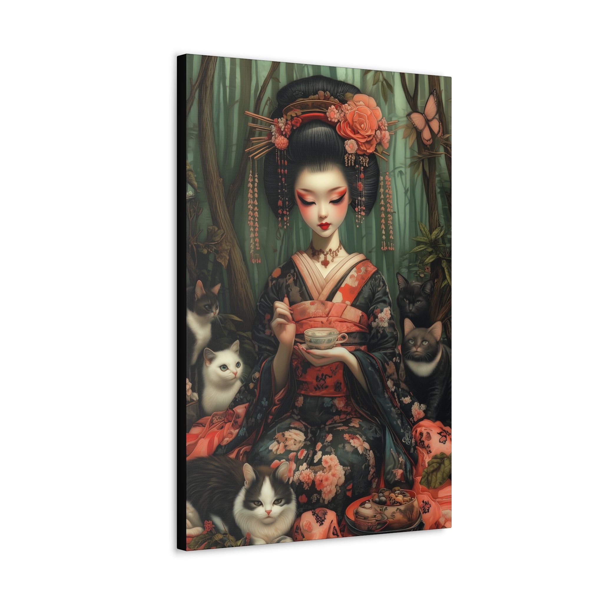 The Bamboo Teahouse Canvas Print