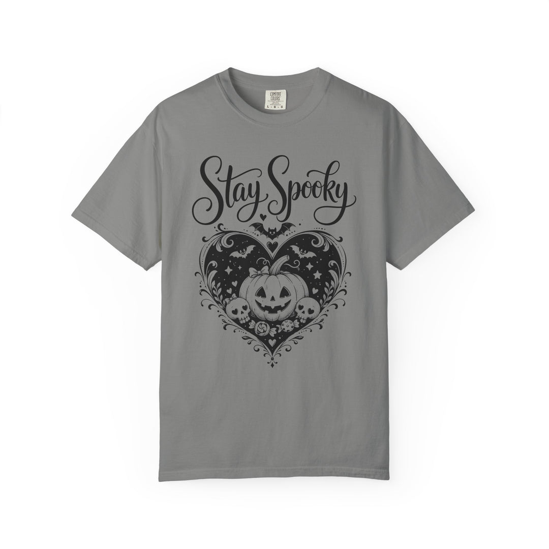 Stay Spooky Pumpkin Heart Womens WUNDERLAND Halloween Booteek Short Sleeve Tee